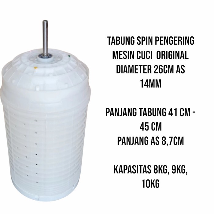 TABUNG PENGERING MESIN CUCI SANKEN TW 927HGY 2 TABUNG - 8 KG READY