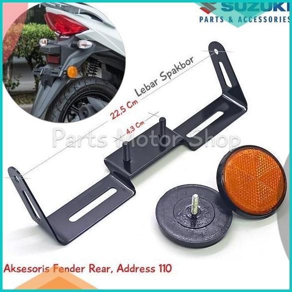Aksesoris Braket Plat Nomor Belakang Original Suzuki Address 110 07D35