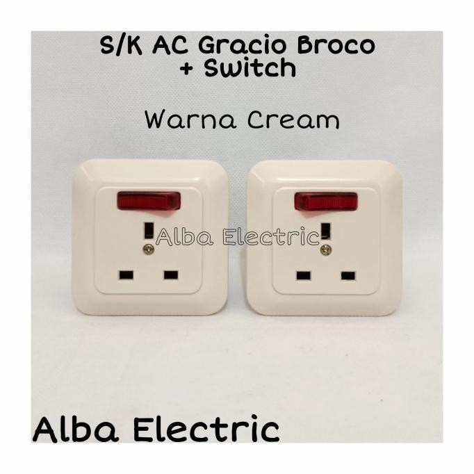 READY STOCK STOP KONTAK AC BROCO GRACIO IB STOP KONTAK AC BROCO