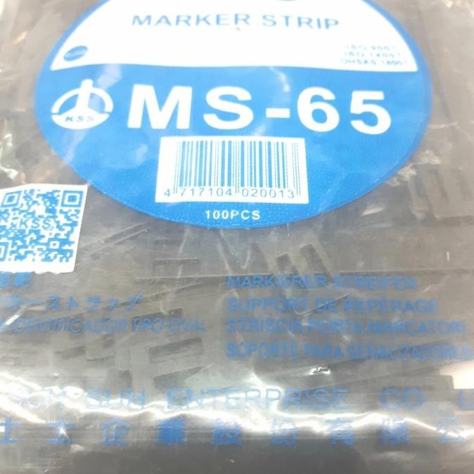 

Promo MS-65 - MARKER STRIP LENGTH : 65mm WIDTH : 9mm KSS ORIGINAL COD