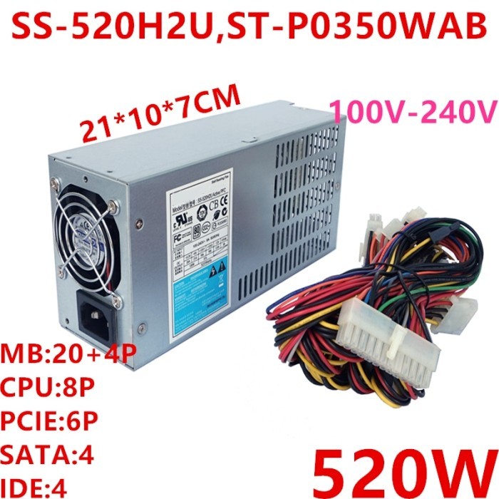BISA GOSEND! PSU SEASONIC 2U 520W POWER SUPPLY SS-520H2U ST-P0350WAB GRATIS ONGKIR