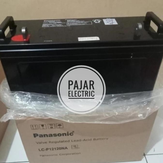 Baterai Vrla Panasonic 12V 120Ah Panasonic Lc-P12120 Aki Kering 120Ah