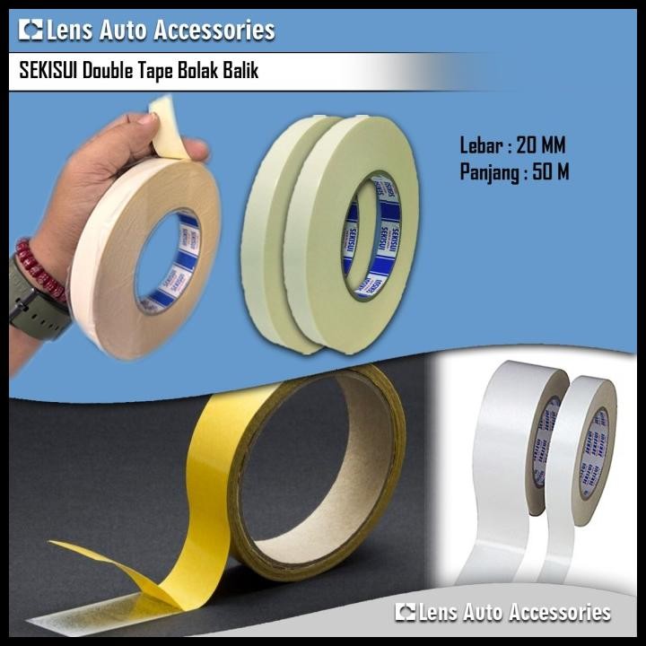 

TERMURAH DOUBLE TAPE SERBA GUNA SEKISUI 20MM !