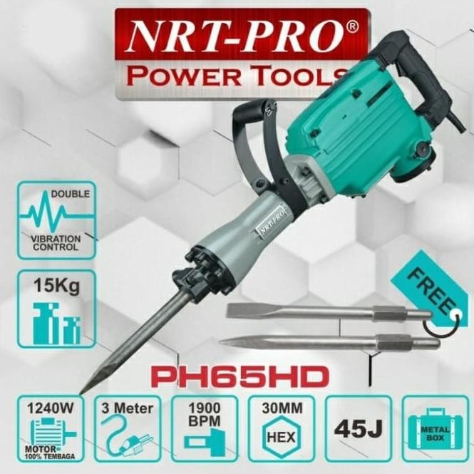 NRT PRO PH 65 HD PH65 JACK HAMMER DRILL MESIN BOBOK BETON PH65HD