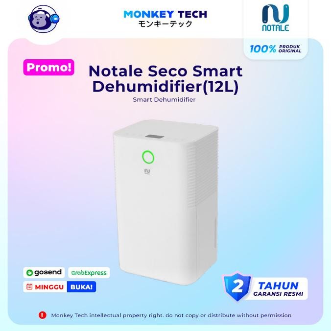 Notale Seco Smart Dehumidifier Serap Kelembapan With Wifi 12L-Hari