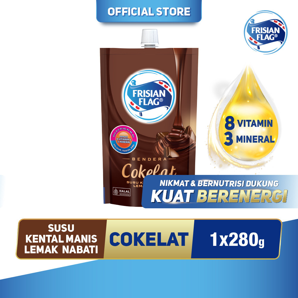 

Frisian Flag Bendera Kental Manis Cokelat Pouch 280g - 1 pcs