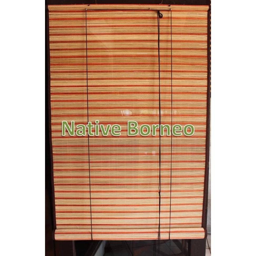 Rey Rotan Orange 120Cm 180Cm Tirai Rotan Bambu Rey Jendela