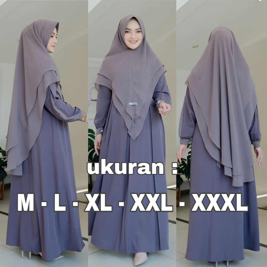 Busui Freandly Gsms Kualitas Premium Gamis Set Remaja Syari Gamos 2025 Dress Syarii Pakaian Wnita Tr