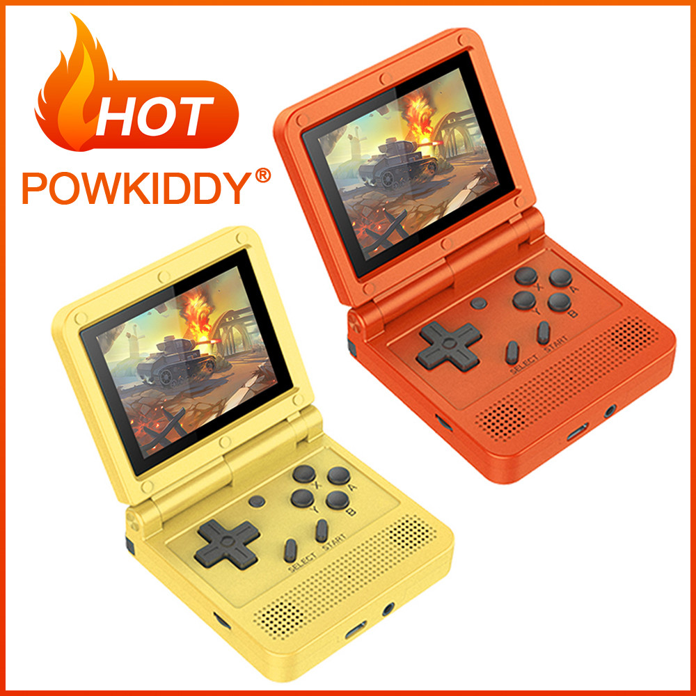 POWKIDDY V90 Retro Flip Handheld Game Player 3.0 inch IPS