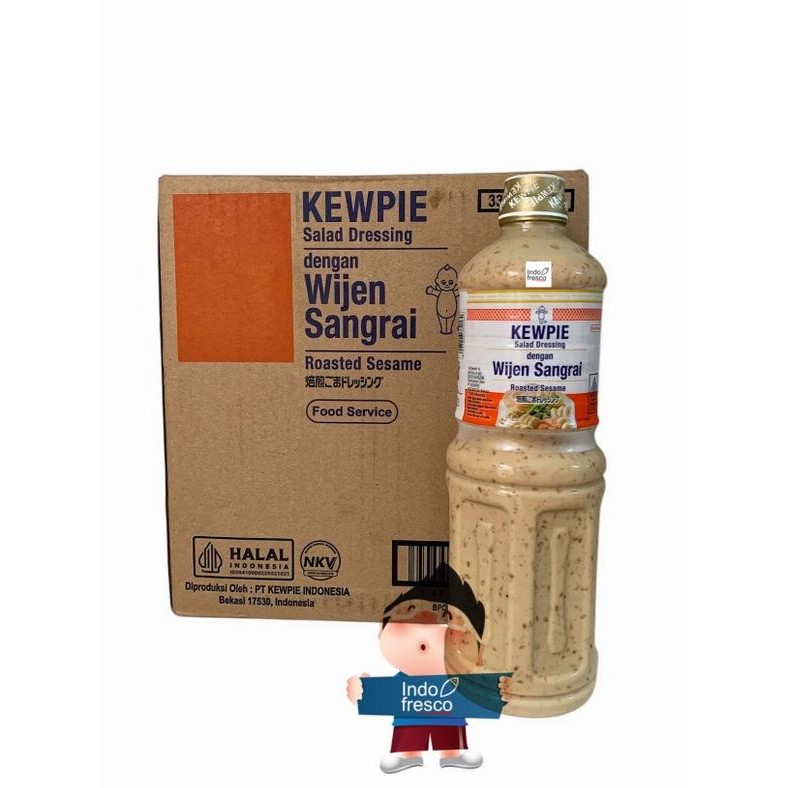 

Kewpie Salad Dressing Roasted Sesame Sauce 1 L- Saus Salad SS99