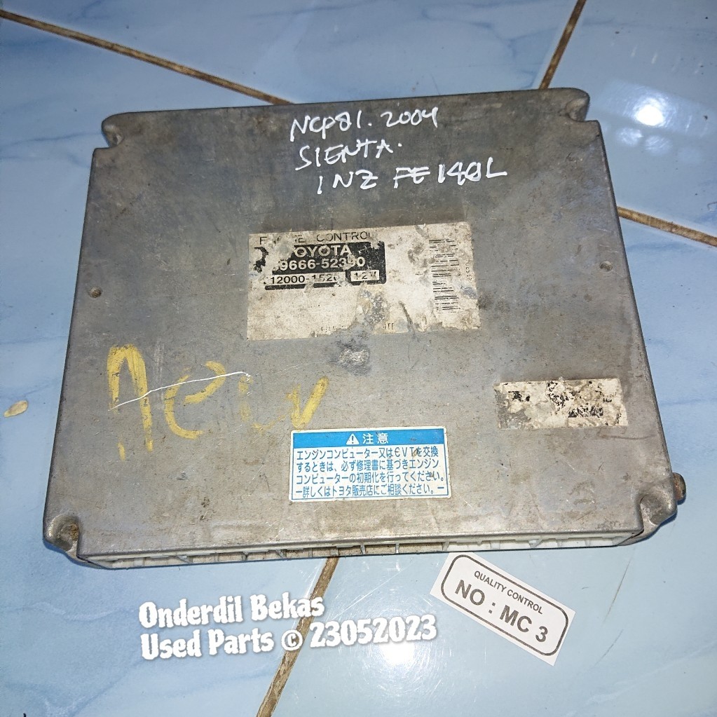 ECU elektronik control unit engine control module toyota sienta ncp81 jdm