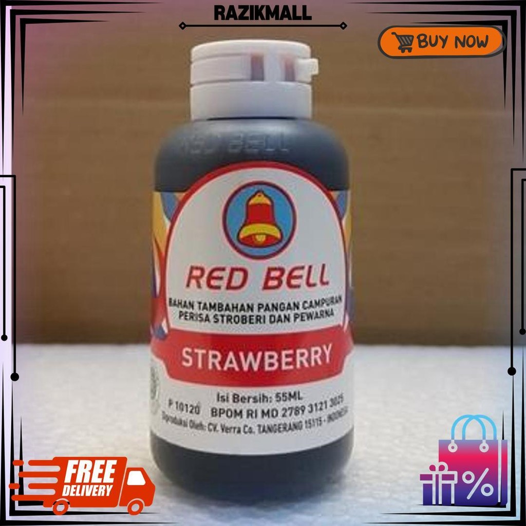 

Pewarna Dan Perisa Red Bell Rasa Strawberry 55Ml Bj Gratis Ongkir