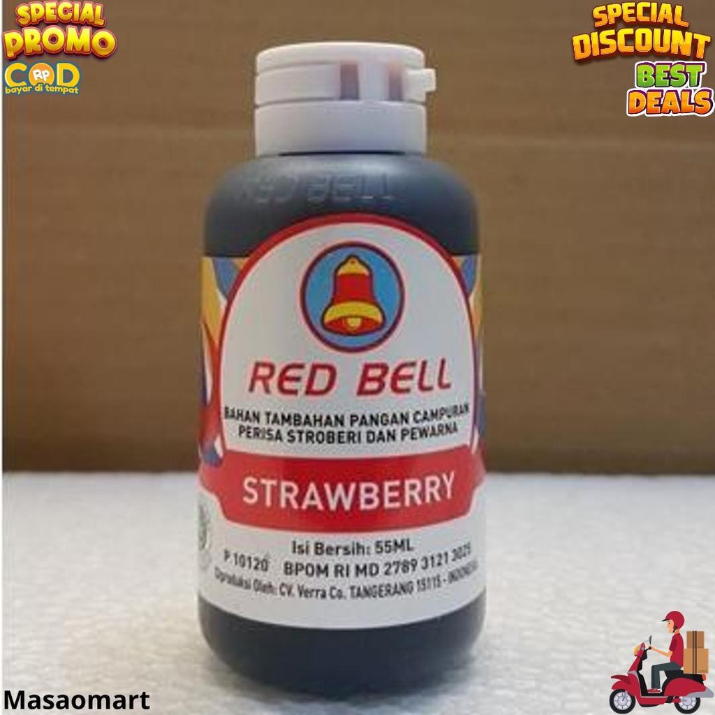 

Pewarna Dan Perisa Red Bell Rasa Strawberry 55Ml Bj Promo 1.1