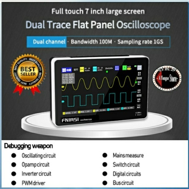 Osiloskop Digital Oscilloscope Handheld Portable 100 MHz 100S/s New