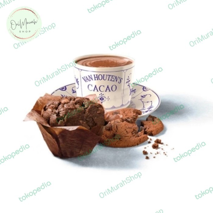 

ORI Van Houten Cocoa Powder Vanhouten Kakao Bubuk Coklat Murni Kue Cokelat