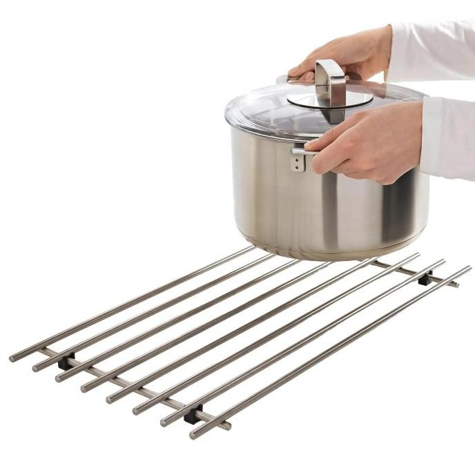 A936 - Tatakan Besar Stainless Steel Alas Wajan Panci Anti Panas