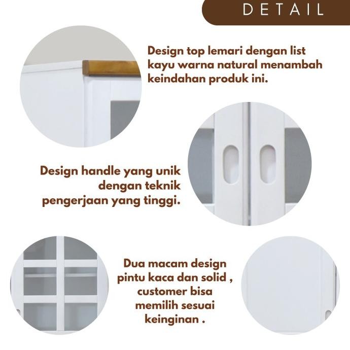 Lemari Dapur Gantung / Lemari Dapur Atas / Rak Dapur / Wall Cabinet / Kitchen Cabinet KCA-120HR