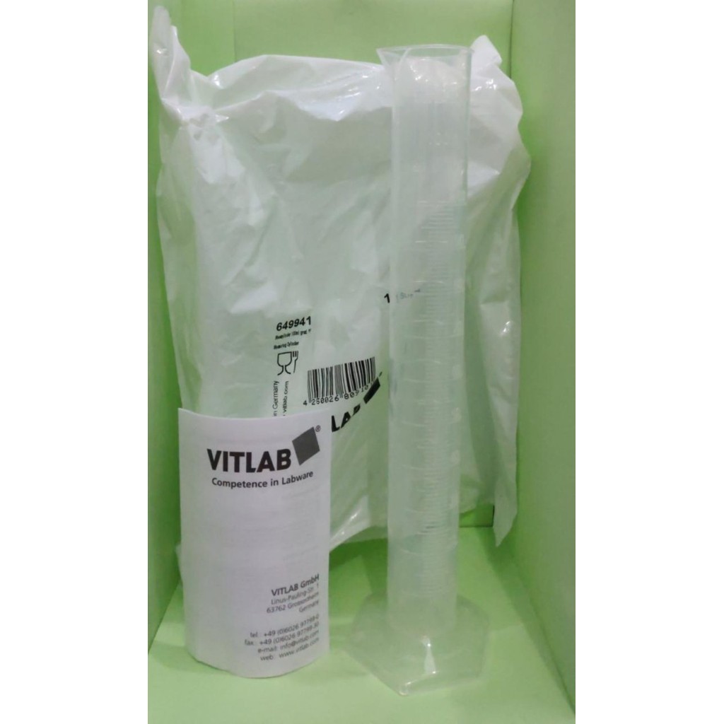 GELAS UKUR TAKERAN vitlab german 100 cc 100ml angka timbul original