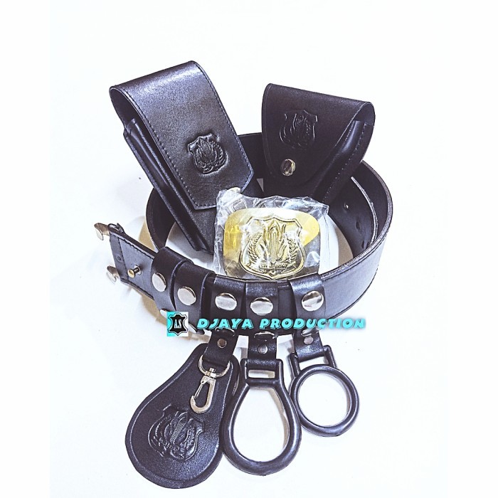 Kemeja Kopel Set Satpam Security Kulit Asli + Sarung Hp