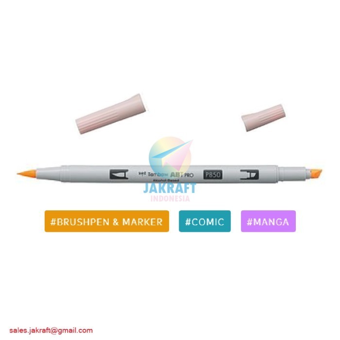 

Spidol Permanent 2In1 Tombow Abt Pro P873 Coral Dual Brush Pen