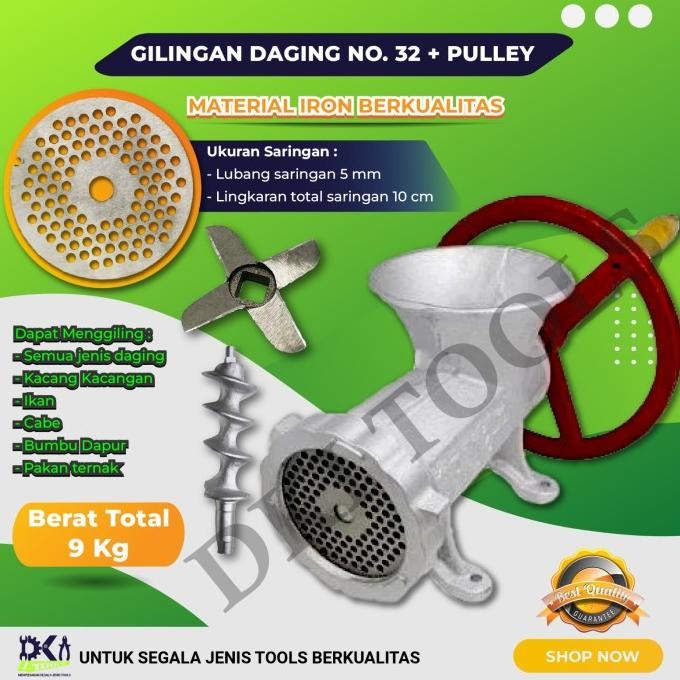 Gilingan Daging Meat Mincer No 32 with Pulley