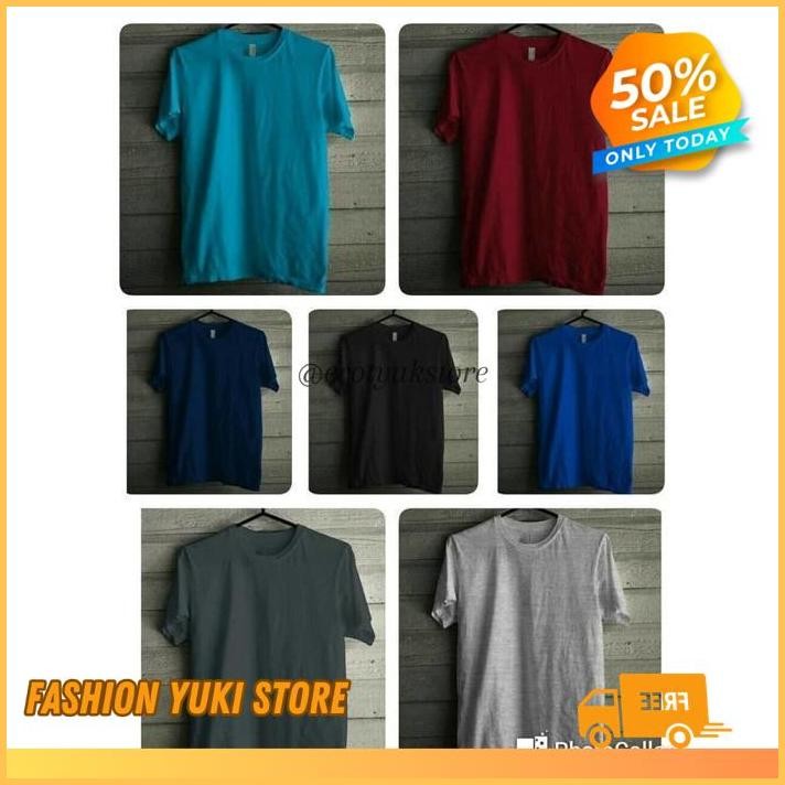BIG SIZE UKURAN JUMBO BESAR KAOS TSHIRT BAJU POLOS CUSTOM COMBED 30S DISTRO  PRIA WANITA SABLON COD 