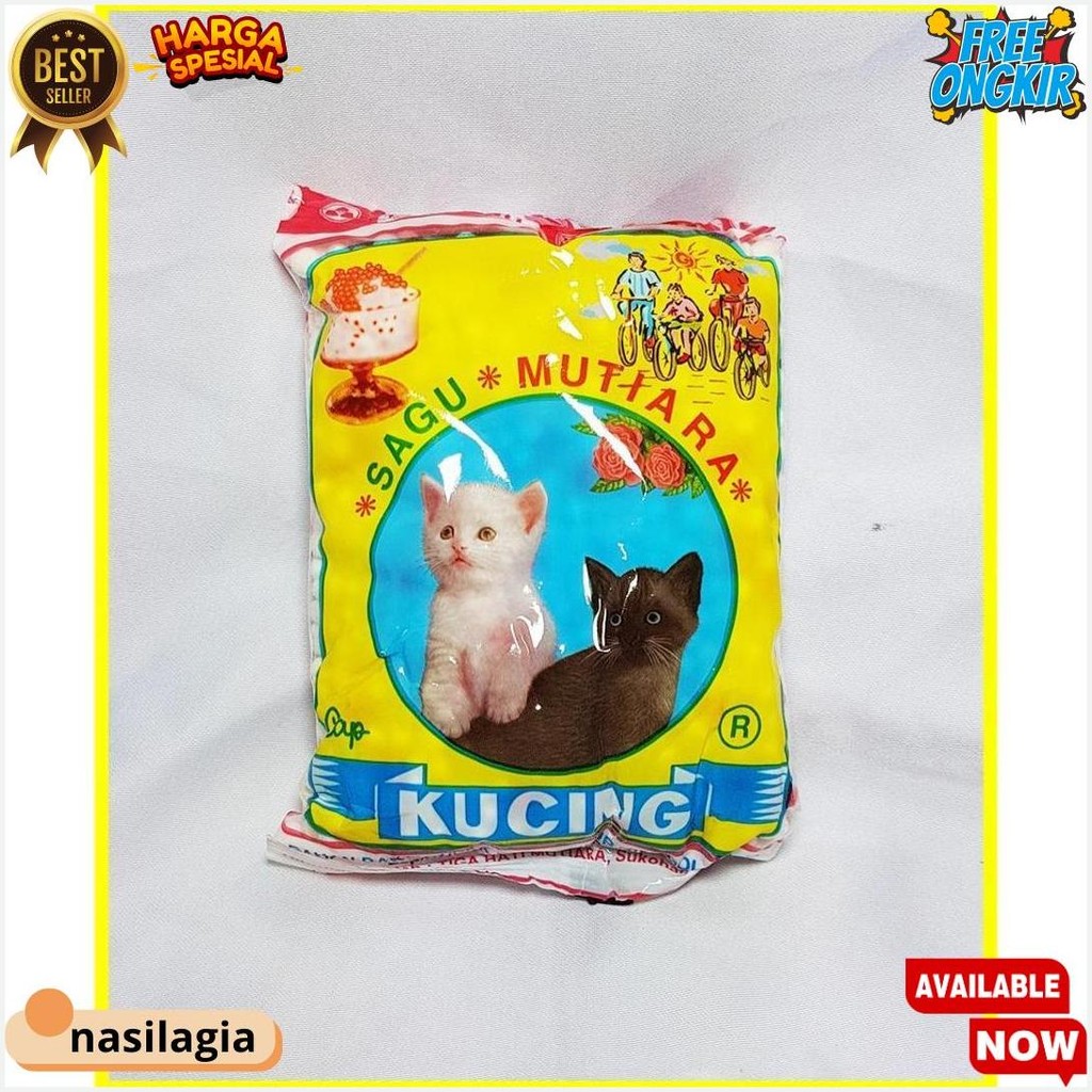 

Sagu Mutiara Cap Kucing 100 Gr - Sagu Mutiara Bisa Cod