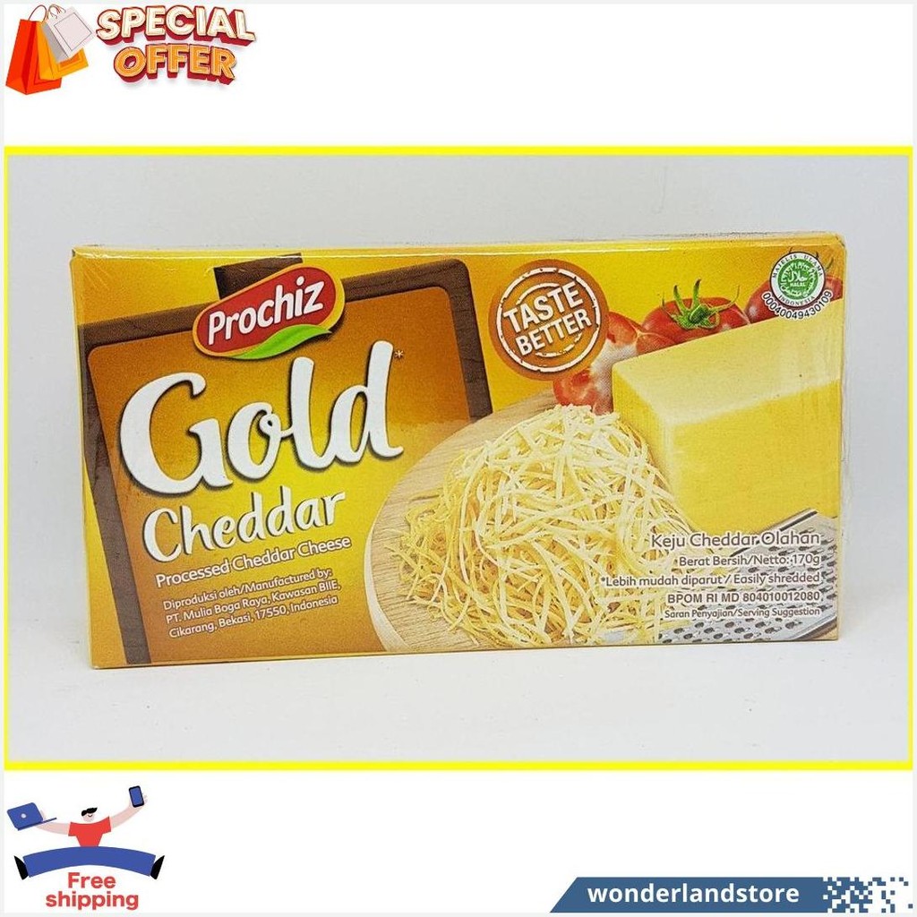 

Keju Prochiz Gold Cheddar 170 Gr Cod