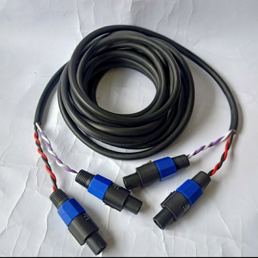 KABEL SPEAKER SPIKON TO SPIKON PANJANG 10 METER BERKUALITAS