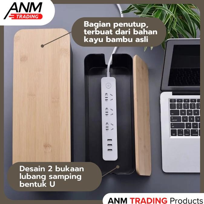 

Sale Kotak Cable Organizer Storage Box Wood Organizer Kabel Wire Management