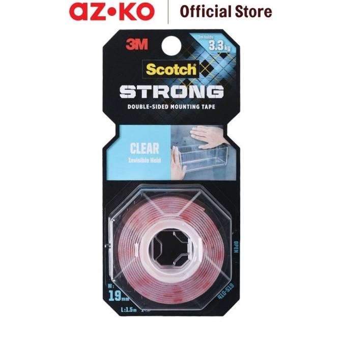 

Sale Azko Scotch 3M Mounting Tape Transparent 19 Mm X 1.5 Mtr