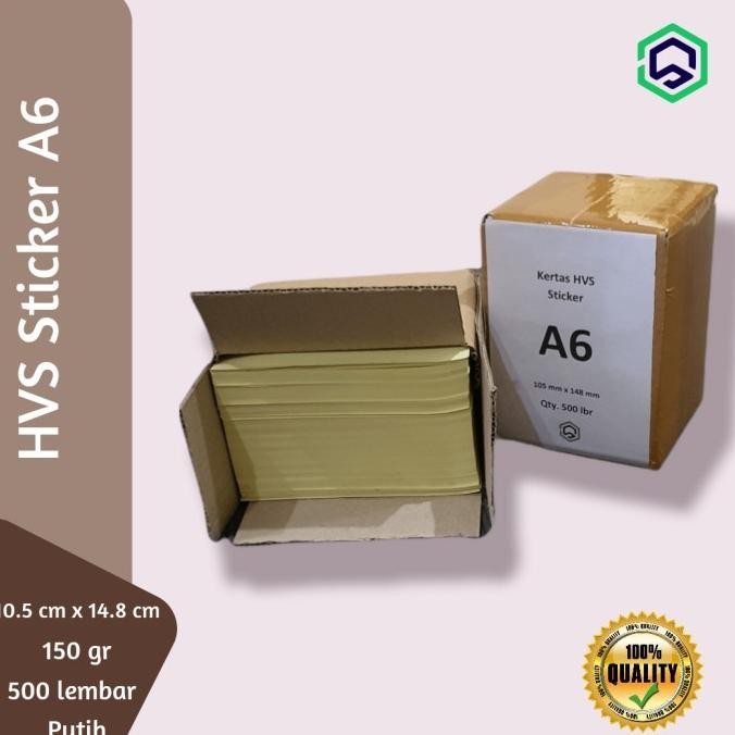 

Sale Kertas Hvs Sticker Stiker A6 Label Pengiriman Isi 500 Lembar