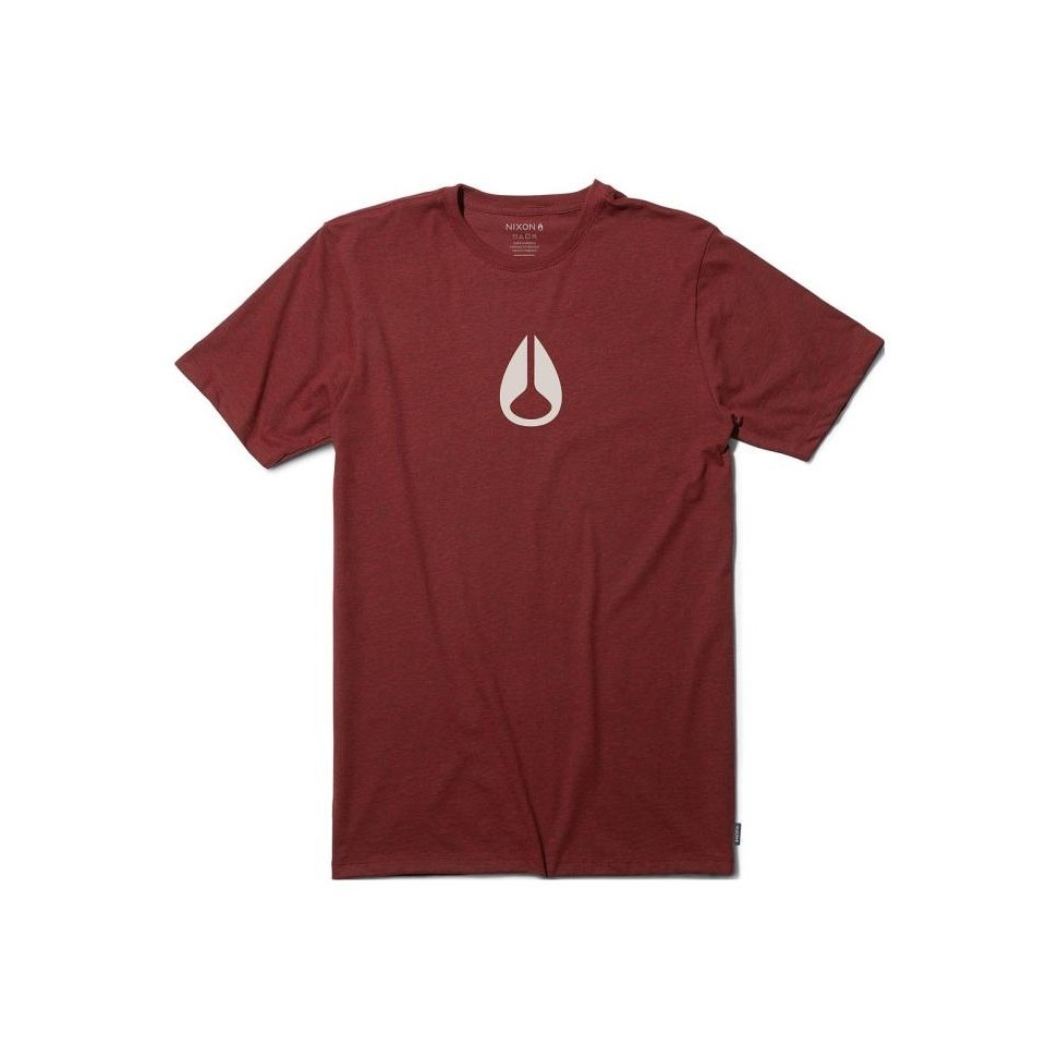 

diskon! nixon tshirt s20791660 wings s/s tee burgundy heather