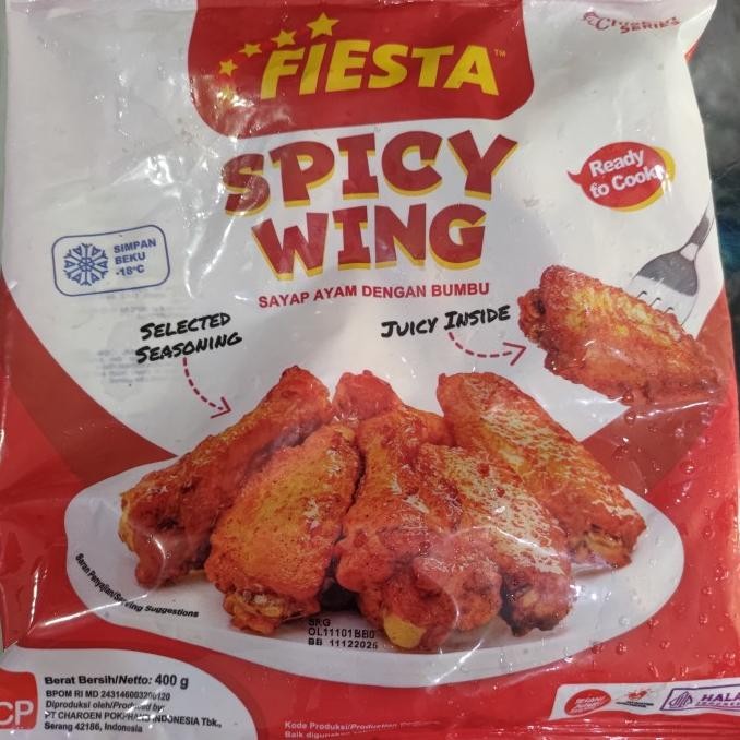 

diskon! fiesta spicy wings 500gr