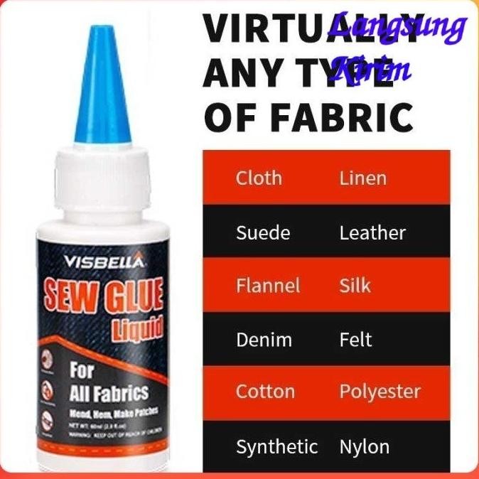 

Sale Visbella Cairan Lem Perekat Khusus Kain Kulit Sew Glue 60Ml 255