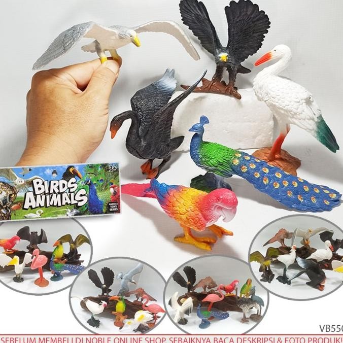 

diskon! birds animals miniatur figure burung wings merak elang rajawali toys
