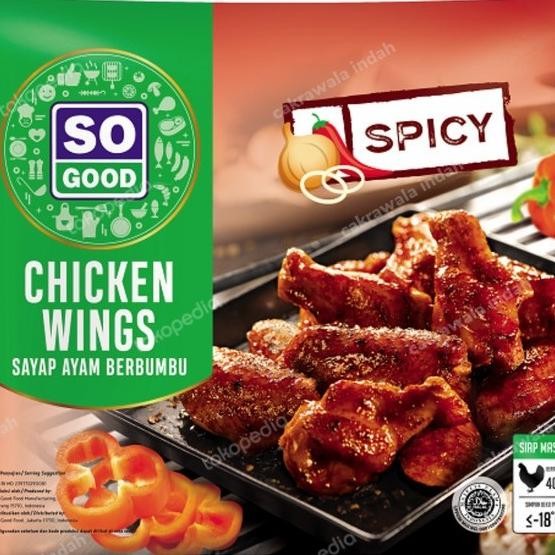 

diskon! so good spicy chicken wings 400gram