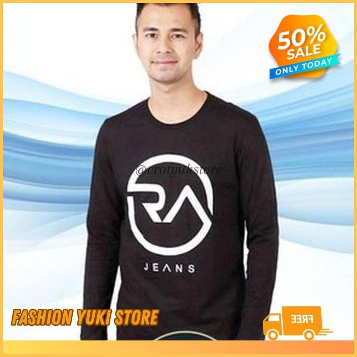 KAOS TSHIRT BAJU COMBED 3 DISTRO RA JEANS POLOS CUSTOM PANJANG INDONESIA PRIA  WANITA RAFFI AHMAD CO