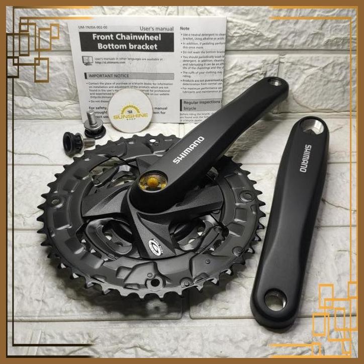 [LSS] CRANK SEPEDA 3 X 9 SPEED SHIMANO ALTUS FC-M371 44T-32T-22T ARM 175MM