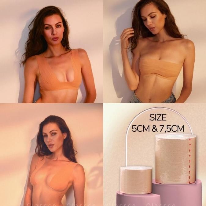 

Sale Classce Body Tape 5Cm & 7Cm- Boob Tape - Bra Tape - Bra Kit Solatip -