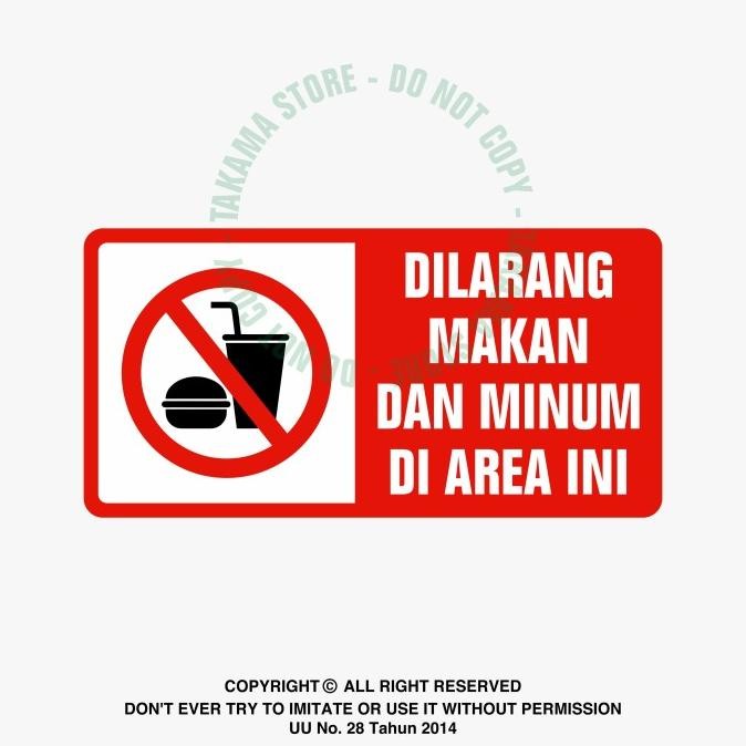 

Sale Rambu Dilarang Makan Dan Minum Di Area Ini 30Cm X 15Cm Akrilik