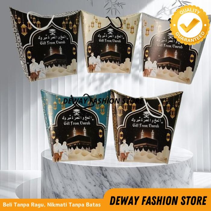 

DUS GIFT FROM UMRAH 1PAK ISI 50 PCS DUS KOSNG BY DEWAYFASHION BAHAN BERKUALITAS TINGGI !!!