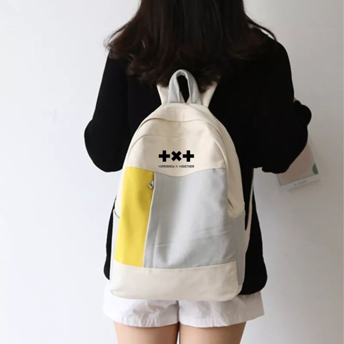 LIMITED EDITION PVJ - Tas Ransel Sekolah TXT kpop School Backpack Perempuan Aestetic