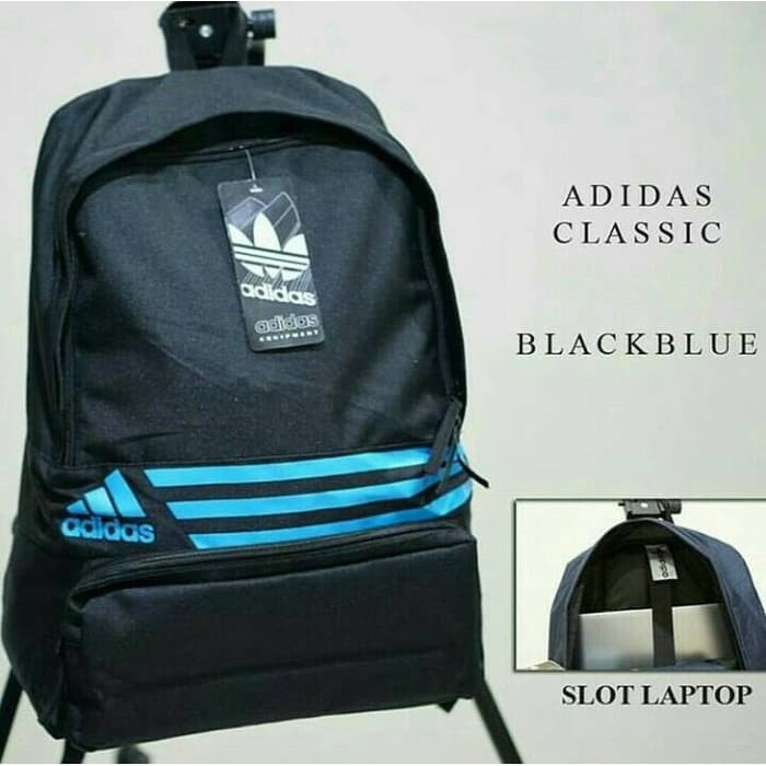 DISKON Tas Ransel Adidas Backpack Laptop Pria Wanita Tas Sekolah Olahraga Gym