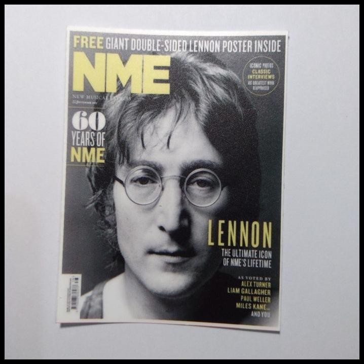 

HOT DEAL STICKER MAGAZINE COVER NME LENNON EDITION