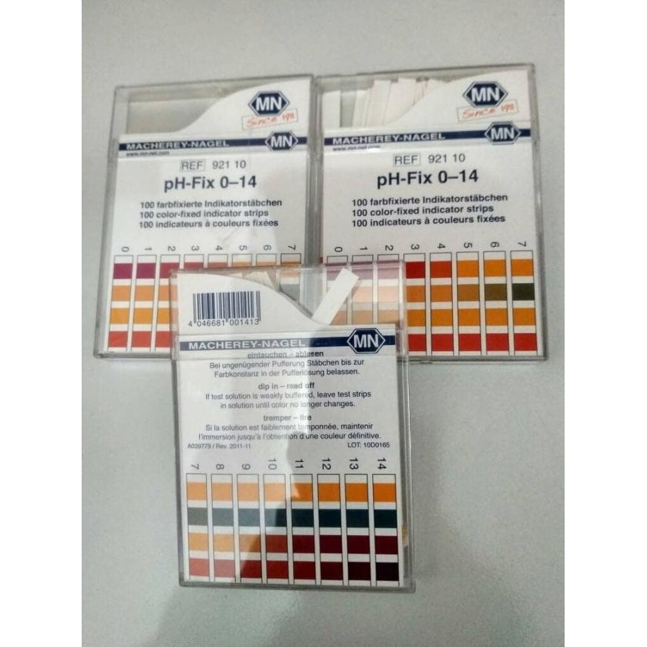

sale! kertas ph/ ph paper indicator strip, range:0-14 macherey nagel 921 10