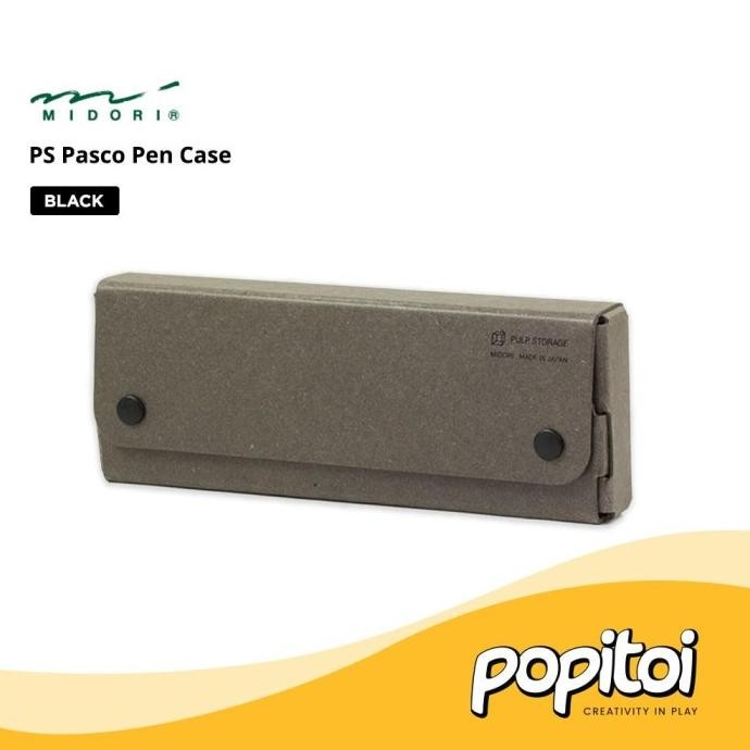 

sale! midori pasco pen case pencil tempat kotak pensil kertas pulp paper