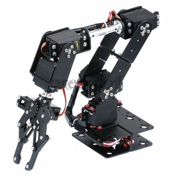 Derty Robot Arm Untuk Arduino Diy Robot 6-Degree Of Freedom