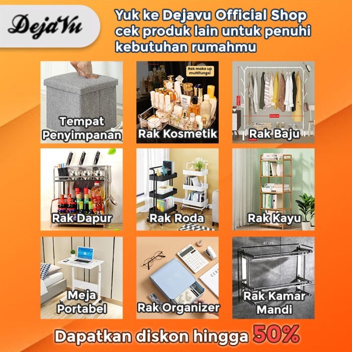 DEJAVU RAK PIRING GANTUNG RAK SUSUN PENYIMPANAN PERALATAN DAPUR HRM112