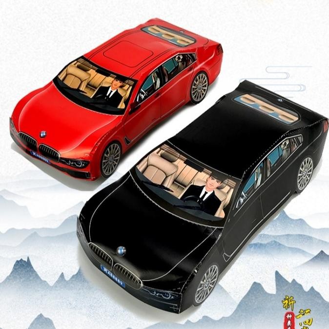 

sale! kertas sembahyang mobil sedan leluhur belum di rakit